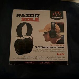 Walker's Razor Sole Black Electronic Safety Muff